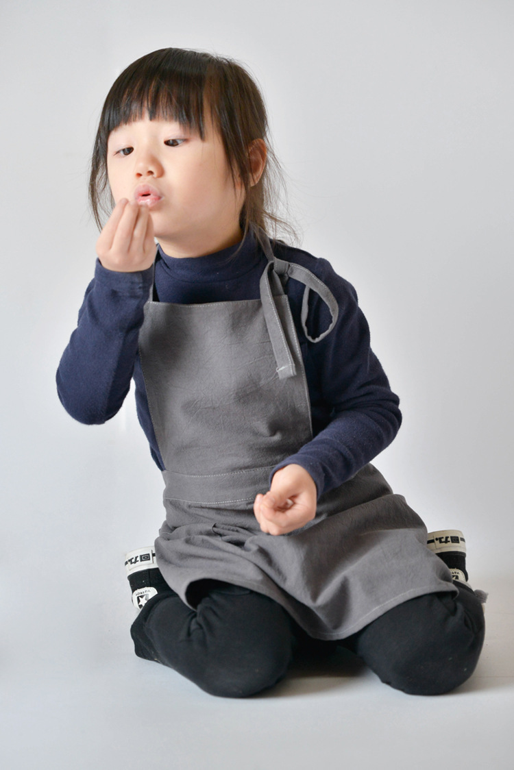 Kids Outdoor Kitchen Accessories - Vestido delantal de algodón para niños,