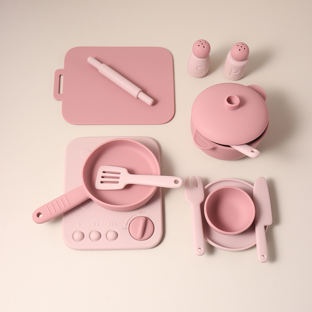 Kids Outdoor Kitchen Accessories - Juego de 13 Piezas de Juguetes
